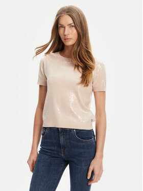 Guess Guess Sweter W5YR21 Z3E70 Beżowy Regular Fit