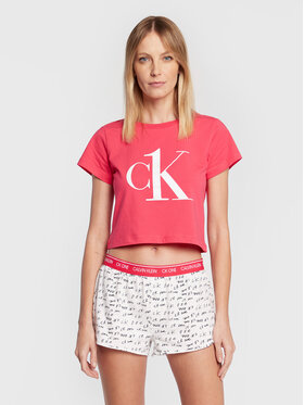 Calvin Klein Underwear Calvin Klein Underwear Piżama 000QS6443E Różowy Regular Fit