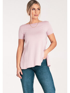 FIGL FIGL Bluzka M1051 Różowy Flared Fit