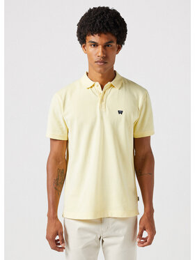 Wrangler Wrangler Polo REFINED POLO SHIRT Żółty Regular Fit