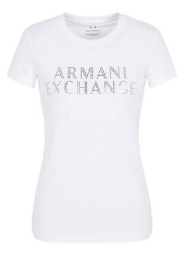 Armani Exchange Armani Exchange T-Shirt 6RYT35 YJDTZ 1000 Biały Regular Fit