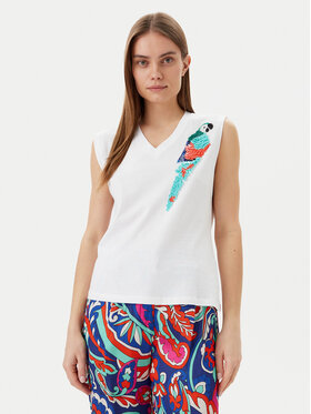 Lola Casademunt by Maite Lola Casademunt by Maite Top MS2515023 Alb Regular Fit