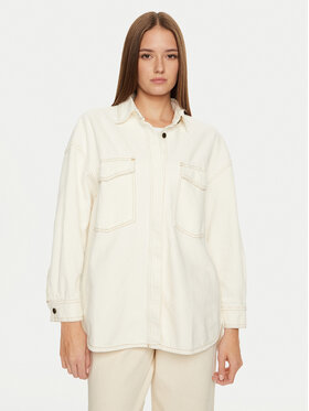 American Vintage American Vintage camicia di jeans Jozastreet JOZ06AH24 Bianco Loose Fit