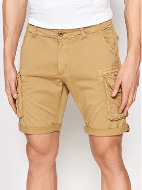 Alpha Industries Alpha Industries Pantalon scurți din material Crew 176203 Bej Regular Fit