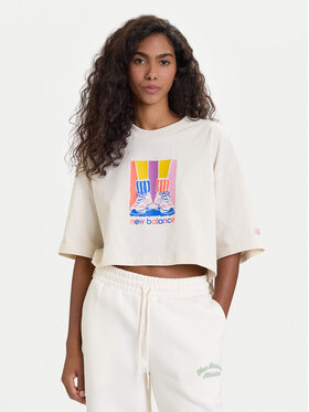 New Balance New Balance T-Shirt WT53904 Béžová Regular Fit