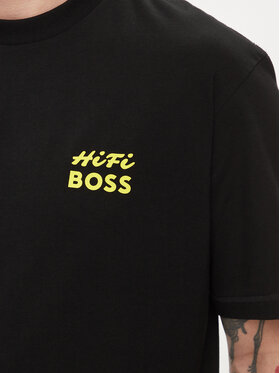 Boss T-shirt Te_Records 50515553 Crna Relaxed Fit