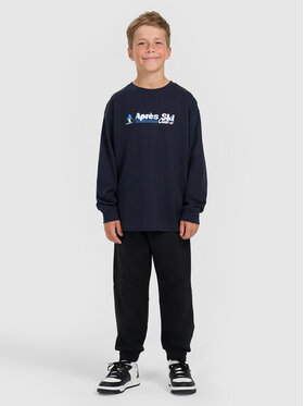 4F 4F Spodnie dresowe APRES SKI Czarny Regular Fit