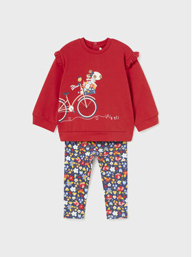 Mayoral Mayoral Komplet bluza i legginsy 2.767 Czerwony Regular Fit