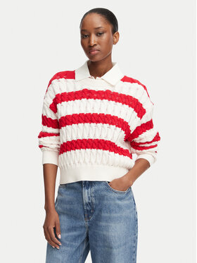 Tommy Jeans Tommy Jeans Džemper DW0DW22926 Crvena Loose Fit