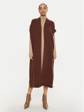 Dixie Dixie Kardigan M277K007A Smeđa Relaxed Fit