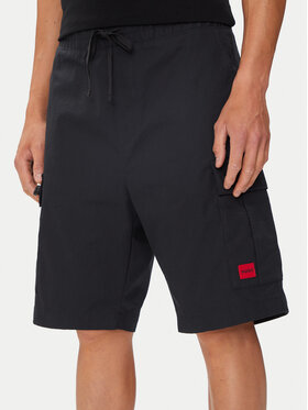 HUGO Hugo Pantalon scurți din material Garlio242 50510594 Negru Regular Fit
