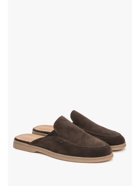 Estro Estro Παντόφλες ER00119622 Σκούρο καφέ