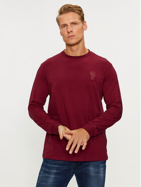 KARL LAGERFELD KARL LAGERFELD Marškinėliai ilgomis rankovėmis 755026 534221 Raudona Regular Fit