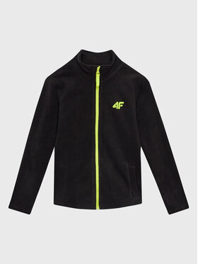 4F 4F Fleecejacke HJZ22-JPLM001 Schwarz Regular Fit