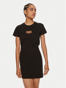 PINKO Pinko Tricou Bussolotto 103349 A23W Negru Regular Fit