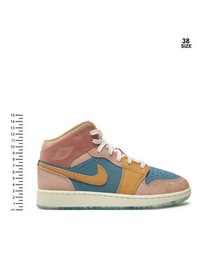 Nike Superge Air Jordan 1 Mid Ss (GS) FN7452 400 Roza