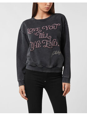 PHILIPP PLEIN PHILIPP PLEIN Bluza 26323 Czarny Regular Fit