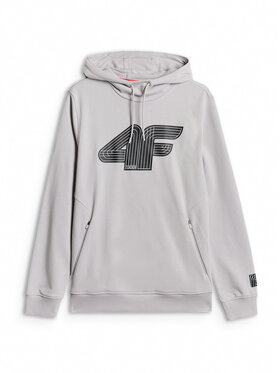4F 4F Bluza COMMERCIAL 3 Szary jasny Regular Fit