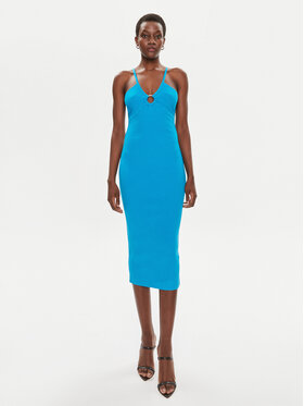 MICHAEL Michael Kors MICHAEL Michael Kors Ljetna haljina MS4822X33D Plava Slim Fit
