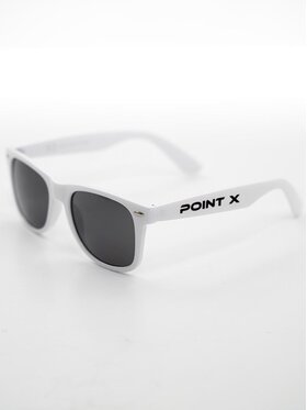 Point X Point X Okulary przeciwsłoneczne Okulary Przeciwsłoneczne Wayfarer Białe / Czarne Point X Name uni Biały