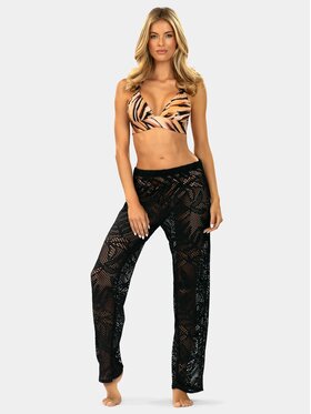 Feba Feba Pantaloni di tessuto F234 Nero