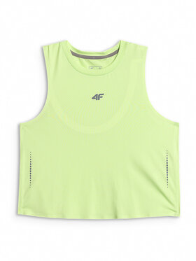 4F 4F Koszulka techniczna JOY MOTION Żółty jasny Loose Fit