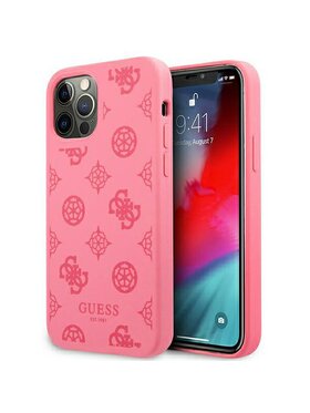 Guess Guess Etui na telefon iPhone 12 Pro Max Fioletowy