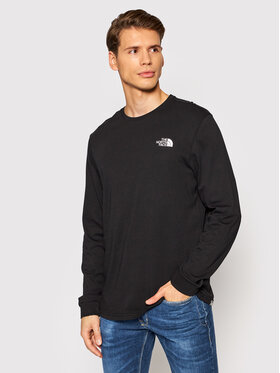 The North Face The North Face Longsleeve Simple Dome NF0A3L3B Czarny Regular Fit