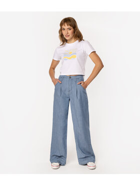 Lee Cooper Lee Cooper Jeansy ARIANA 1946 Niebieski Wide Leg