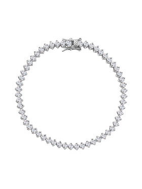 YES YES Bransoletka ABCJ057 Srebrny