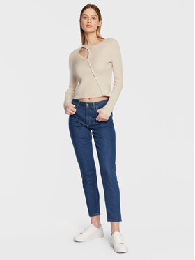 Calvin Klein Jeans Pletena Jopica J20J220707 Bež Regular Fit