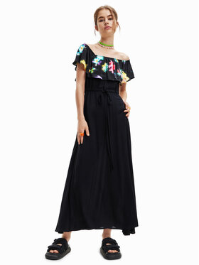 Desigual Desigual Každodenní šaty 23SWVW55 Černá Regular Fit