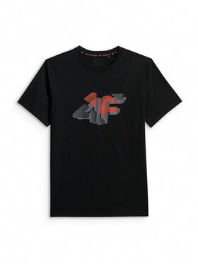 4F 4F T-Shirt BRAND CODE Czarny Regular Fit