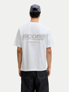 Jack & Jones Jack & Jones Majica Club 12289842 Bela Relaxed Fit