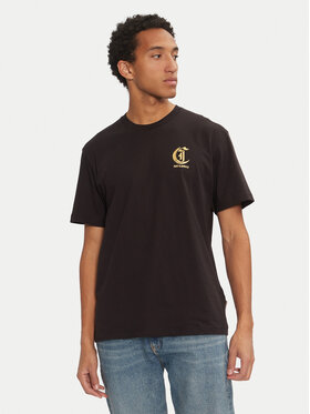 Just Cavalli Just Cavalli T-Shirt 77OAHT02 Czarny Regular Fit