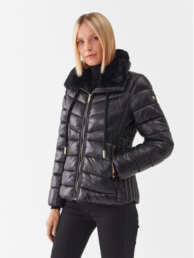 Fracomina Fracomina Vatovaná bunda FR23WC3002O42301 Čierna Regular Fit