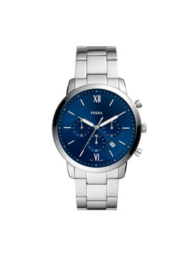 Fossil Fossil Zegarek Neutra Chrono FS5792 Srebrny