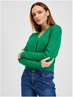 Orsay Orsay Kardigan 511193-867000__S Zielony Regular Fit