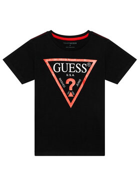 Guess T-shirt L73I55 K8HM0 Crna Regular Fit