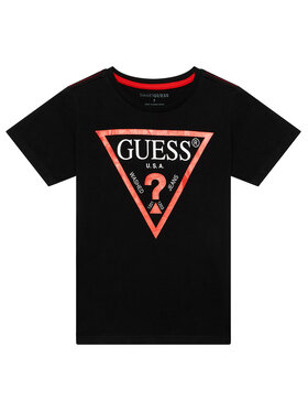 Guess Guess T-Shirt L73I55 K8HM0 Μαύρο Regular Fit