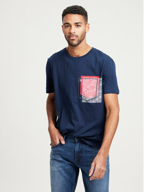 Cross Jeans Cross Jeans T-Shirt 15918-001 Granatowy Regular Fit