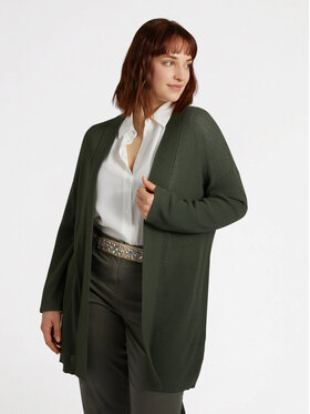 Fiorella Rubino Fiorella Rubino Kardigan M497L007866N015 Zielony A-Line Fit