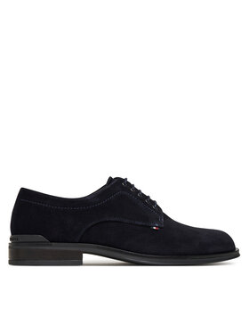 Tommy Hilfiger Tommy Hilfiger Pantofi Corporate Derby FM0FM05582 Bleumarin