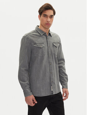 Mustang Mustang Jeanshemd Duver 1016240 Grau Regular Fit