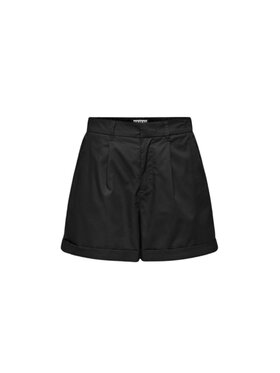 ONLY ONLY Pantaloncini di tessuto Pantalone onlzora hw chino Nero Regular Fit