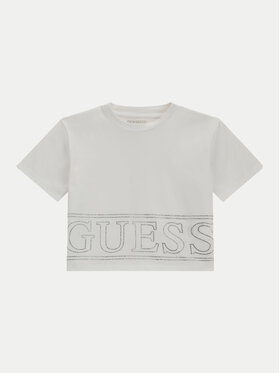 Guess Guess T-shirt J4YI17 K6YW4 Bijela Boxy Fit