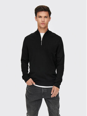 Only & Sons Only & Sons Sweter Wyler 22021264 Czarny Regular Fit