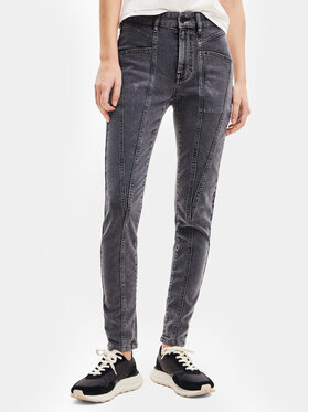 Desigual Desigual Jeans hlače 23WWDD91 Siva Slim Fit