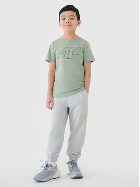 4F 4F Teplákové nohavice 4FJWMM00TTROM1188-25M Sivá Oversize