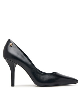 Tommy Hilfiger Tommy Hilfiger Aukštakulniai High Heel Court Leather Shoe FW0FW09527 Juoda